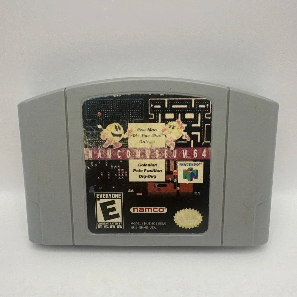 Namco Museum 64 Nintendo N64 Game Cartridge NAMCO